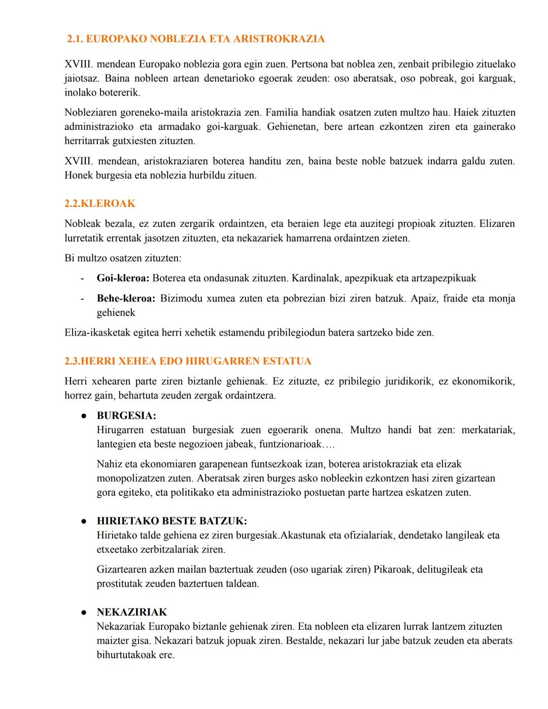 # MUNDU GARAIKEDIKO HISTORIA
1.BIZTANLERIA, NEKAZARITZA EKΟΝΟΜΙΑ ΕΤA JAUNTXOEN ERREGIMENA
1.1.TRANTSIZIO DEMOGRAFIKOA
Antzinako erregimen