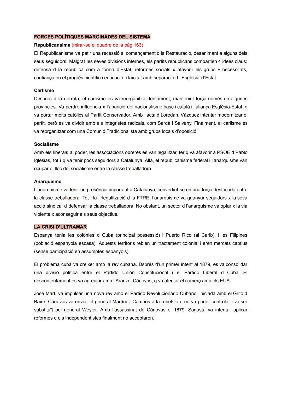 # LA RESTAURACIÓ BORBÒNICA
## CLAUS DEL NOU SISTEMA POLÍTIC
La restauració d la monarquia va ser impulsada x polítics conservadors, homes