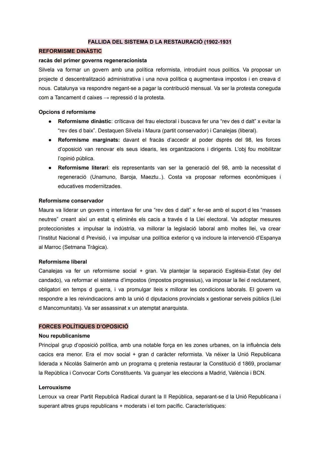 # LA RESTAURACIÓ BORBÒNICA
## CLAUS DEL NOU SISTEMA POLÍTIC
La restauració d la monarquia va ser impulsada x polítics conservadors, homes