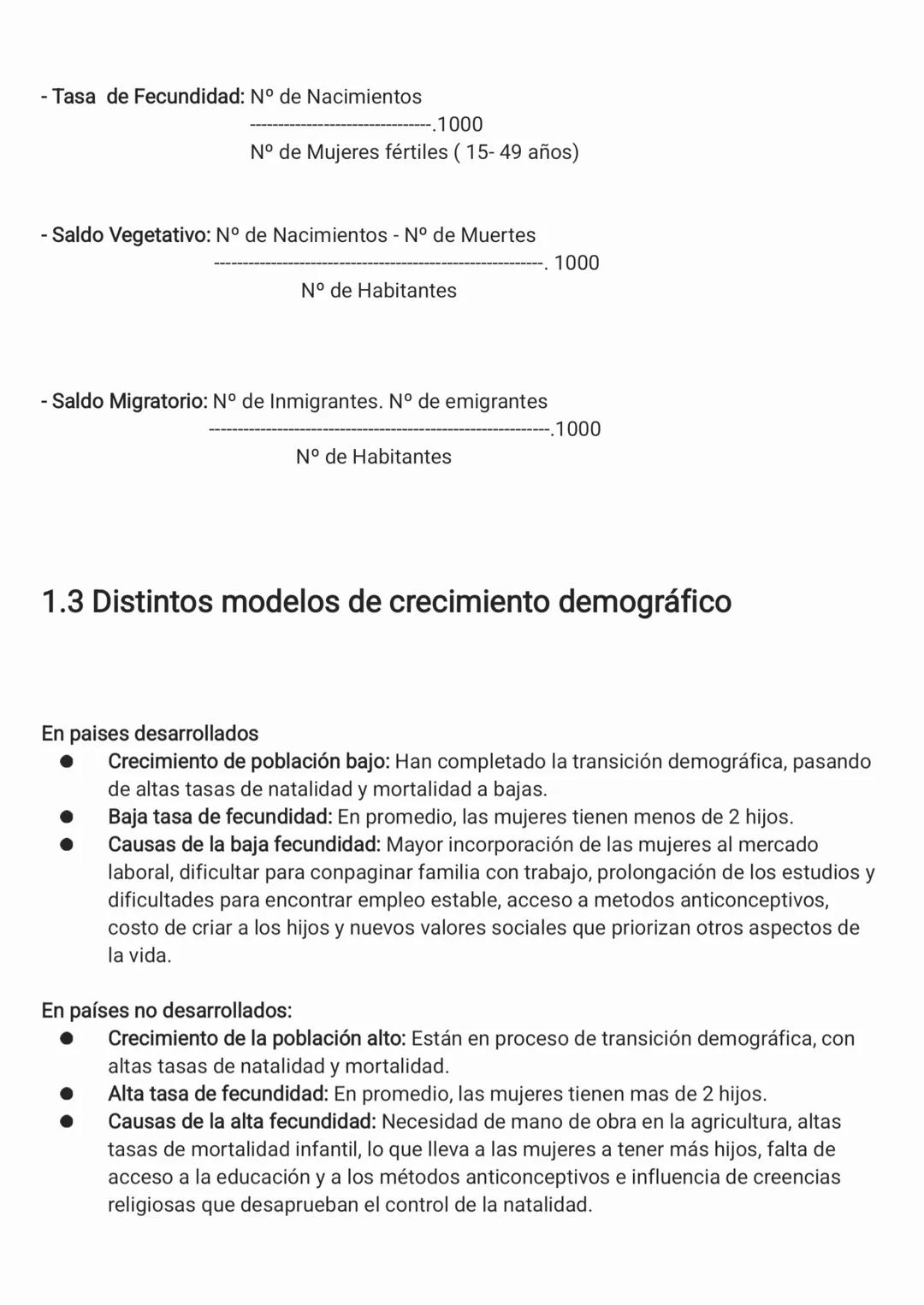 1.1 El reparto desigual de la población
La población munidal se distribuye de forma muy desigual, ya que hay regiones con
densidades de pobl
