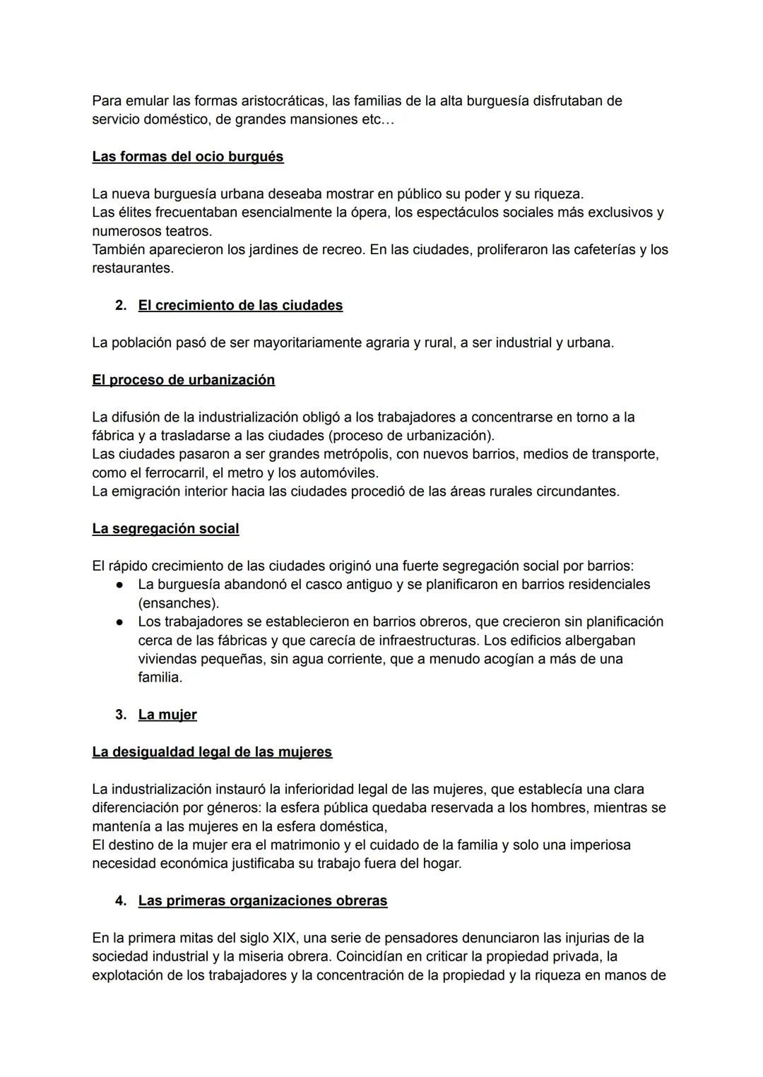 TEMA 3; Los movimientos sociales
1. La nueva sociedad industria
En la nueva sociedad industrial, la propiedad definía la pertenencia a una d