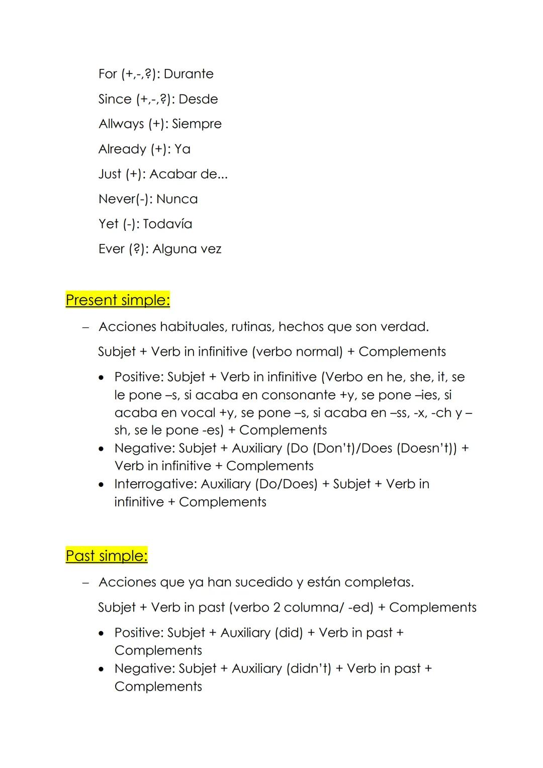 # PRESENT AND PAST PERFECT
Present perfect:
- Acciones que empezaron en el pasado y no han terminado
o siguen teniendo relevancia en el pre
