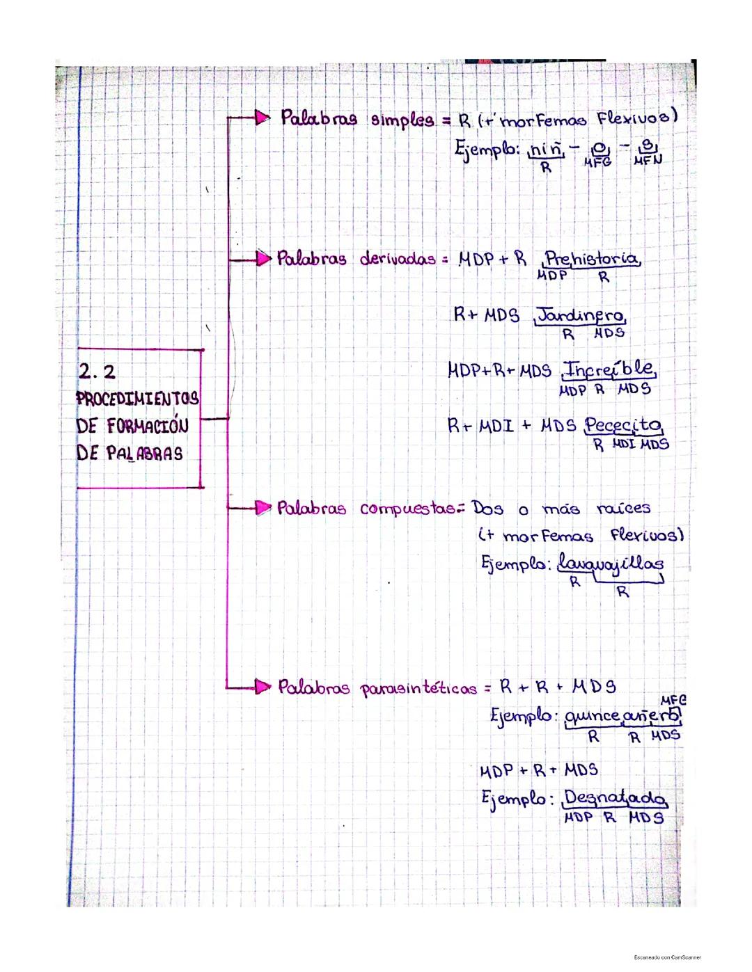Procedimiento De Formación De Palabras