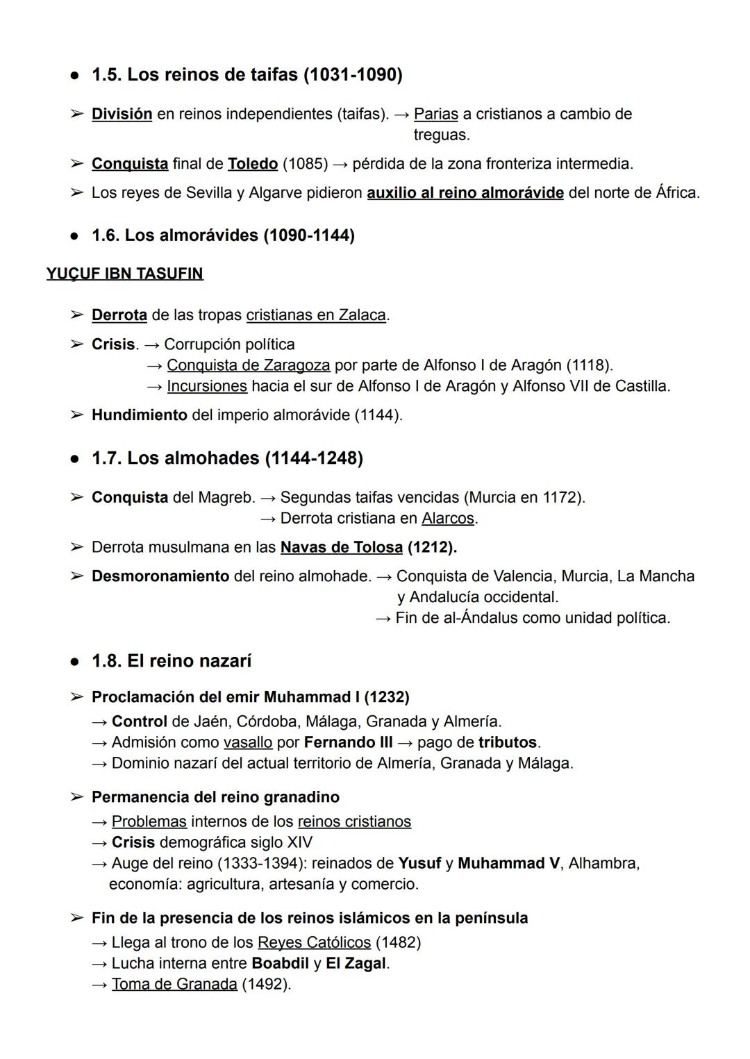 # AL-ÁNDALUS: EVOLUCIÓN POLÍTICA
• 1.1. La Invasión (711-714)
➤ TARIQ (711): 7.000+ 5.000 soldados bereberes desembarcaron en Gibraltar.