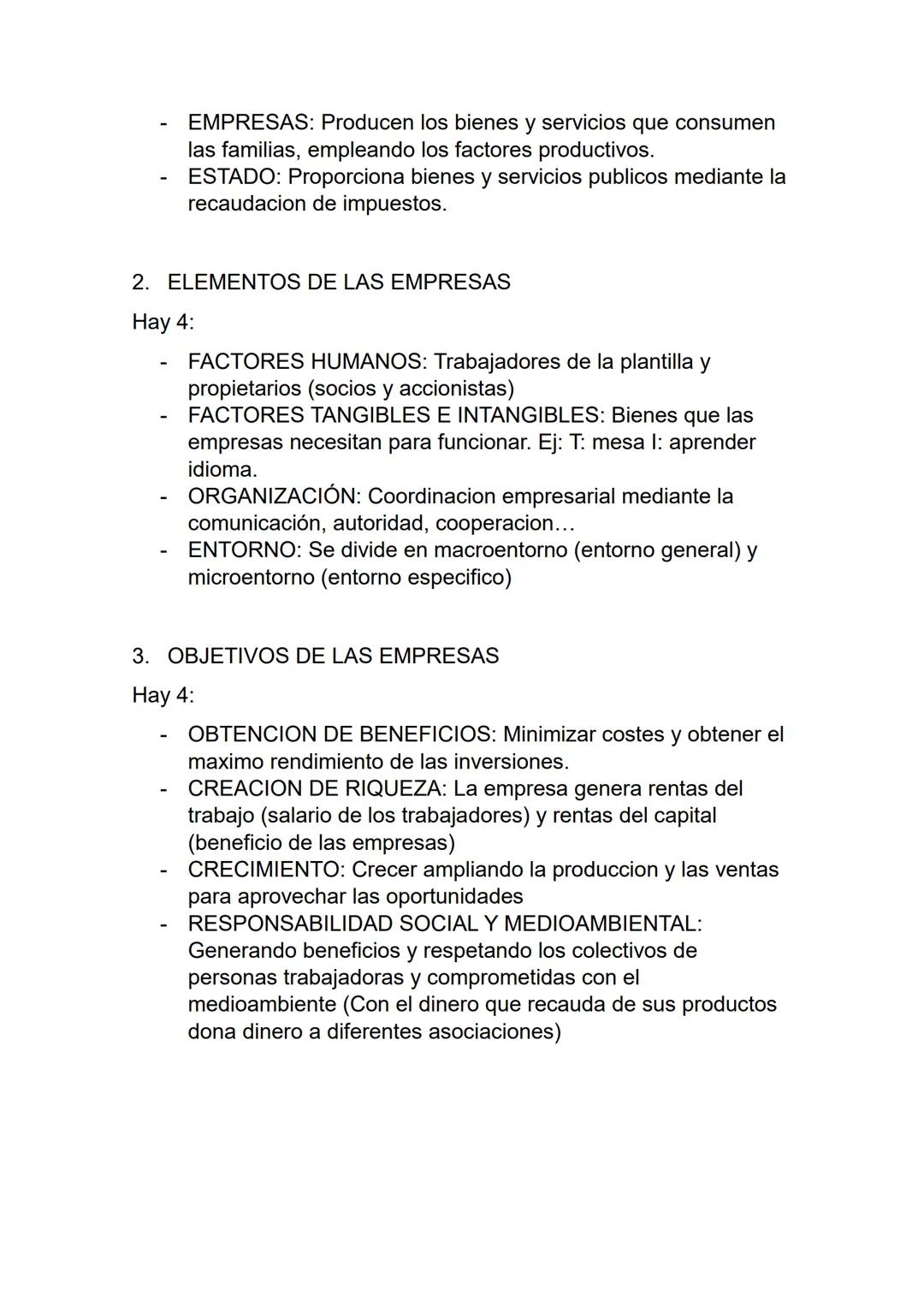 # TEMA 1: LA ECONOMIA Y LA EMPRESA
1. BIENES, SERVICIOS Y FACTORES DE PRODUCCION
- Según su naturaleza:
BIENES DE CONSUMO: Satisfacen di