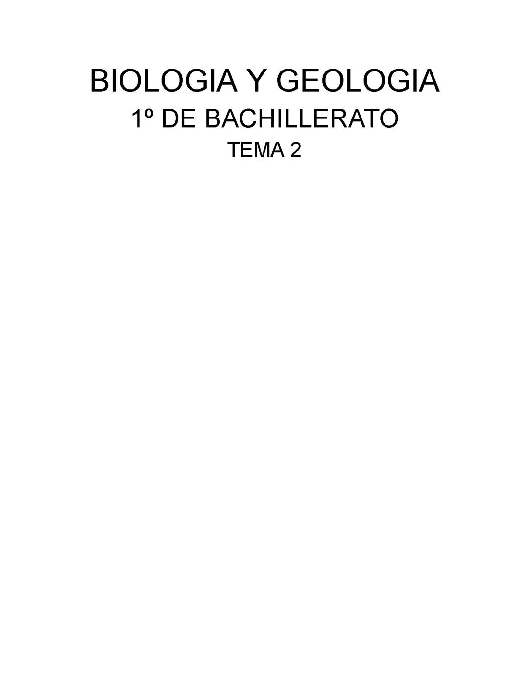 Biología y geología; tema 2