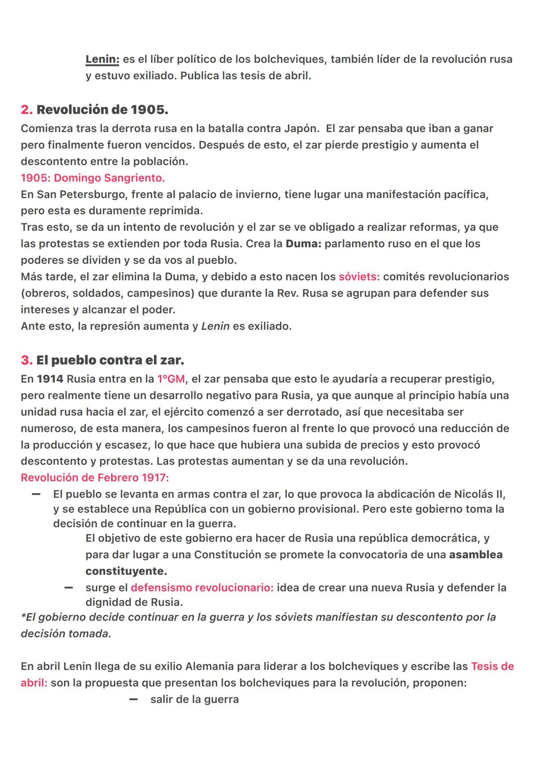 T2: LA REVOLUCIÓN RUSA
1. La Rusia Zarista.
La Rusia zarista del sXX está gobernada por los zares. Este Imperio tenía una gran extensión
ter