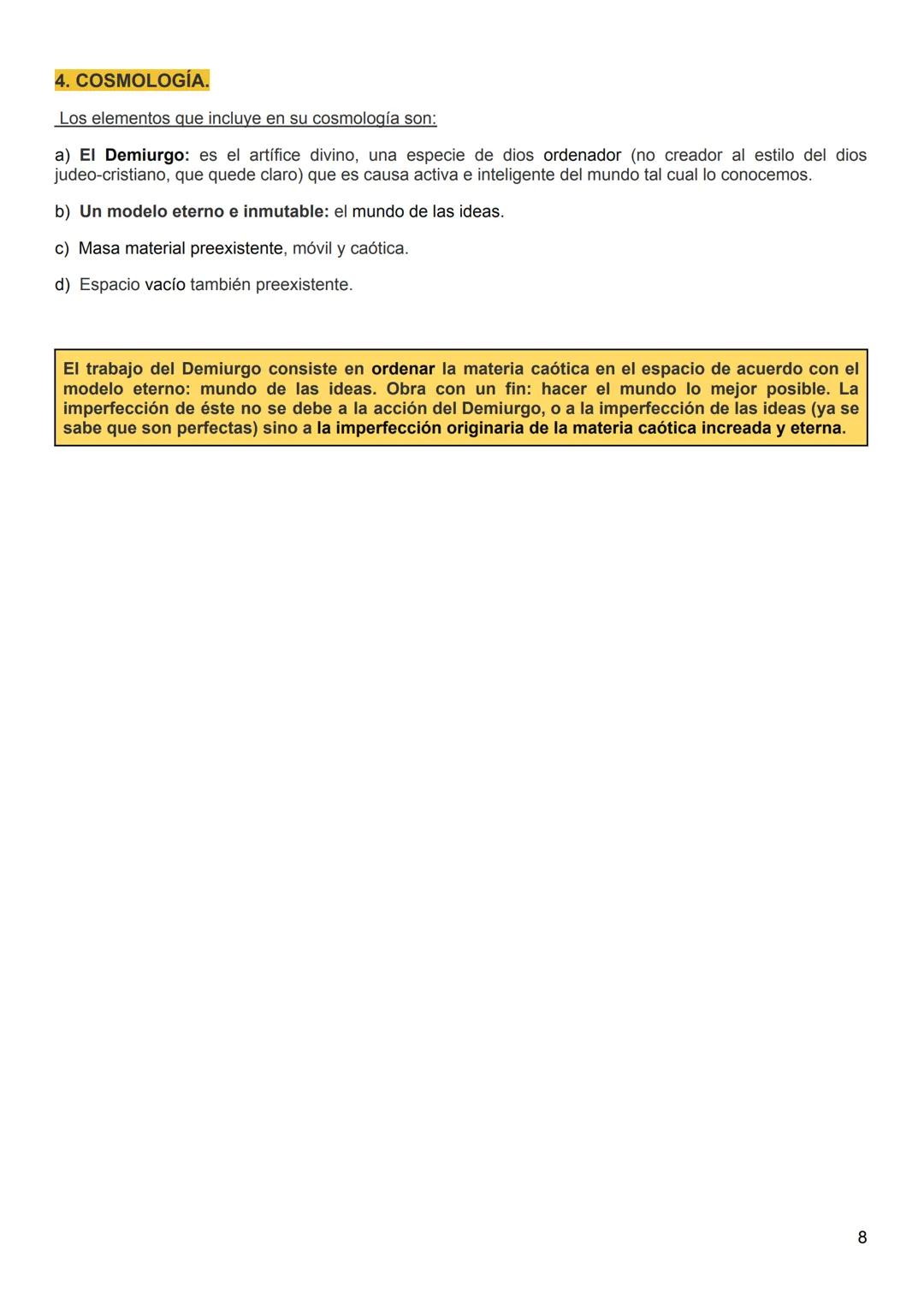 # FILOSOFÍA T2. PLATÓN
1.TEORÍA METAFÍSICA DE LAS IDEAS.
- La Teoría de las Ideas es el soporte metafísico y gnoseológico de otros temas,