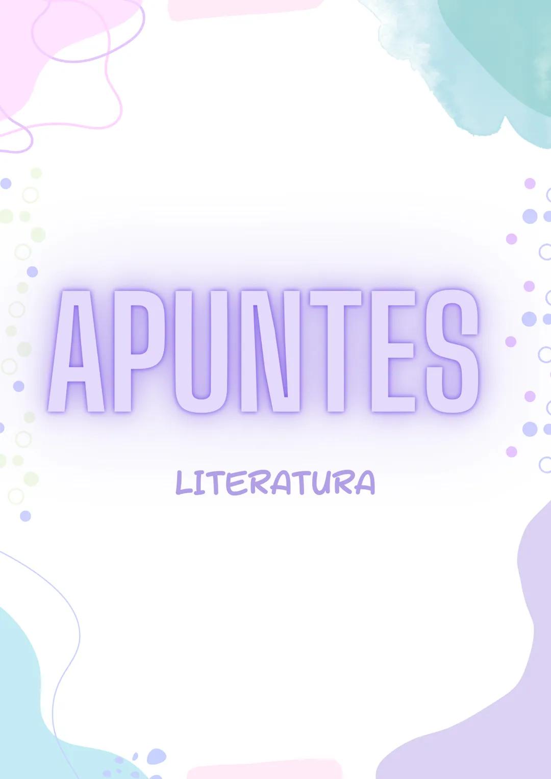 # APUNTES
LITERATURA # Índice
1
Lírica popular
1.1
Lírica mozárabe
1.2
Lírica Castellana
1.3
Lírica Galaico-Portuguesa
2
Narrativa en
