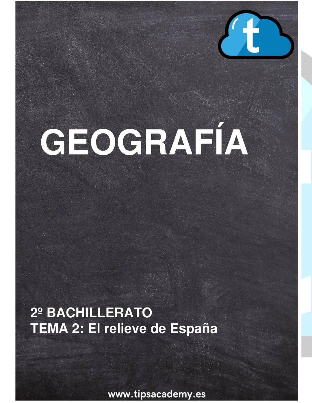 Geografía El relieve español
