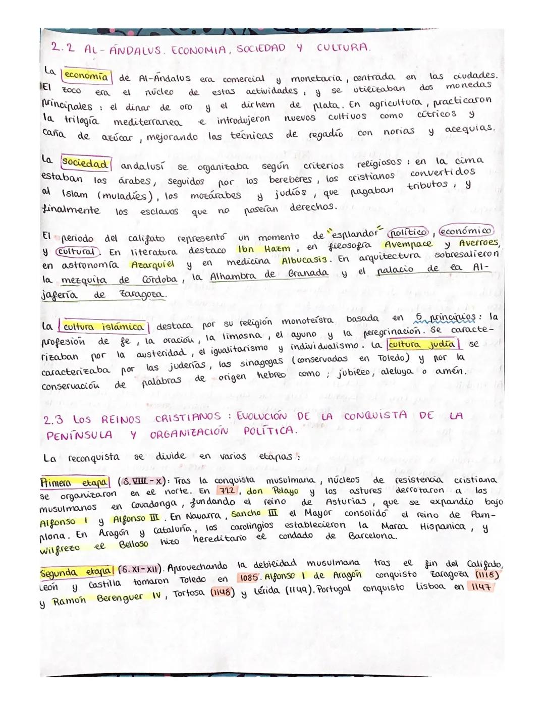 TEMA 2. LA EDAD MEDIA
2.1 AL-ANDALUS : EVOLUCIÓN POLÍTICA
Aprovechando
la crisis interna" del reino visigodo, tropas
el estrecho de Gibralta