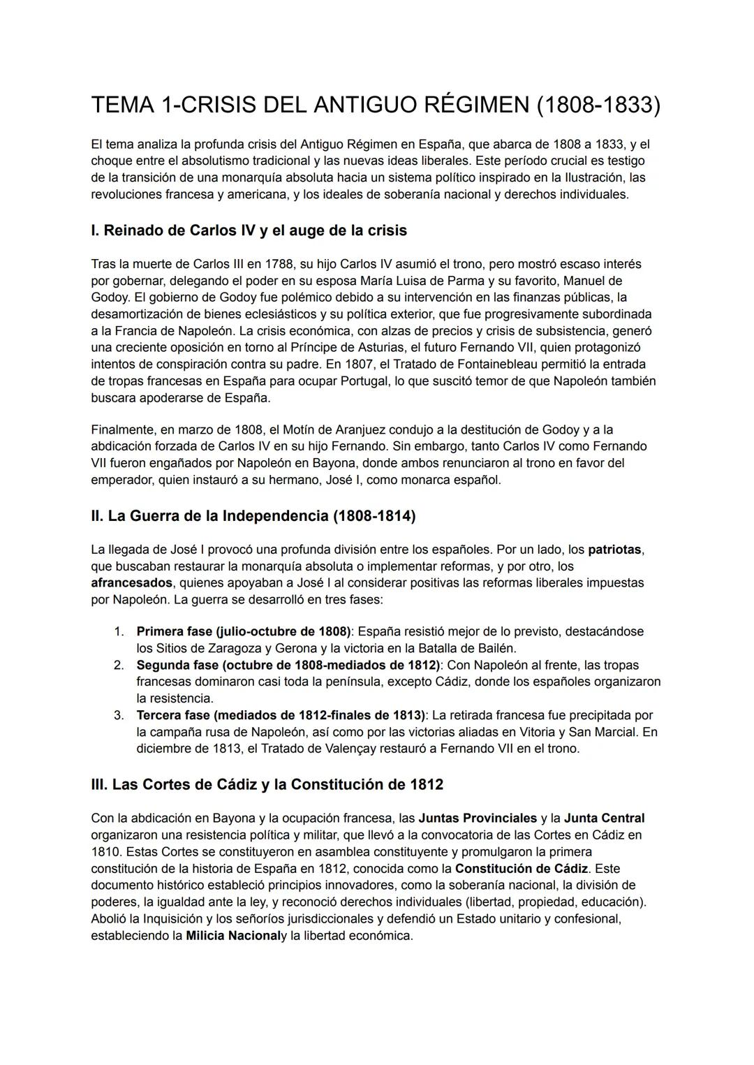 Resumen Crisis del antiguo regimen