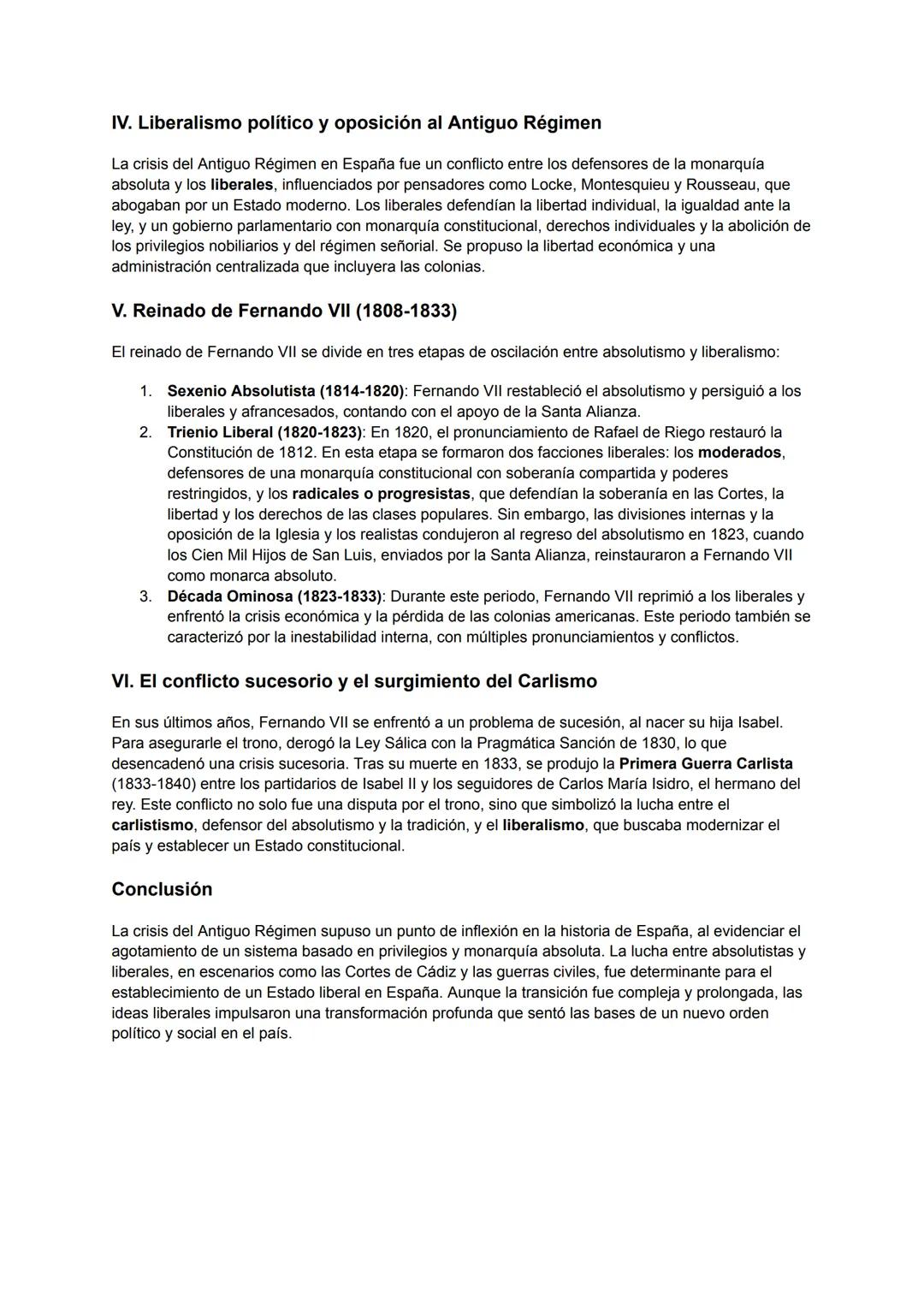 # TEMA 1-CRISIS DEL ANTIGUO RÉGIMEN (1808-1833)
El tema analiza la profunda crisis del Antiguo Régimen en España, que abarca de 1808 a 1833