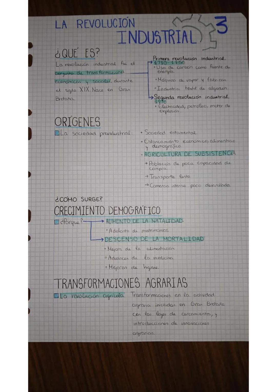 # LA REVOLUCIÓN
## ¿QUE ES?
La revolución industrial fui el
conjunto de trans formaciones
económicas y sociales, durante
el siglo XIX. Nac