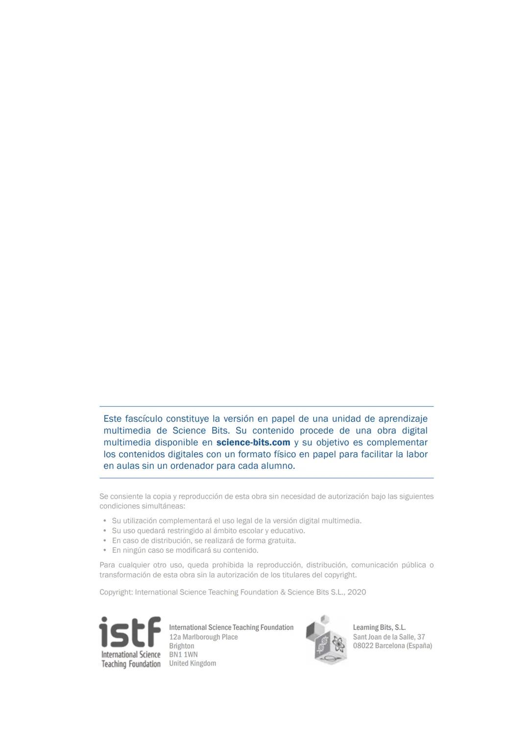 * Las leyes de los gases
Science
Bits
science-bits.com Este fascículo constituye la versión en papel de una unidad de aprendizaje
multimedi