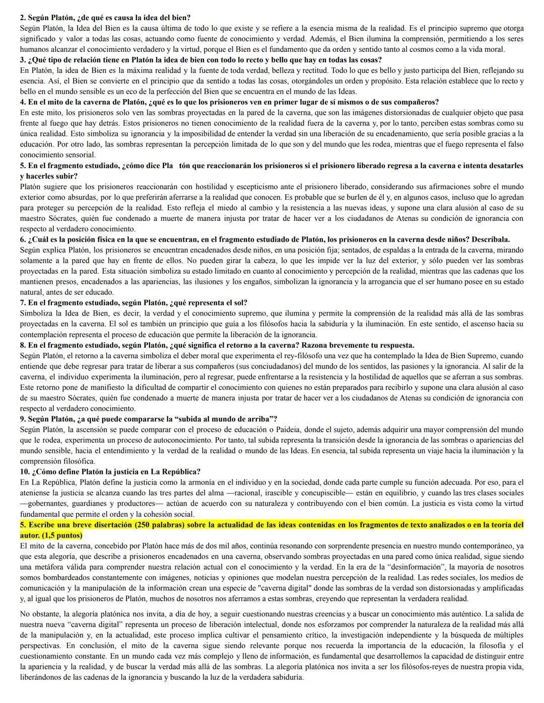 # TEMA 1-PLATÓN: LA TEORÍA DE LAS IDEAS.
1. Análisis de un fragmento de uno de los textos del programa (2 puntos).
Este fragmento forma pa