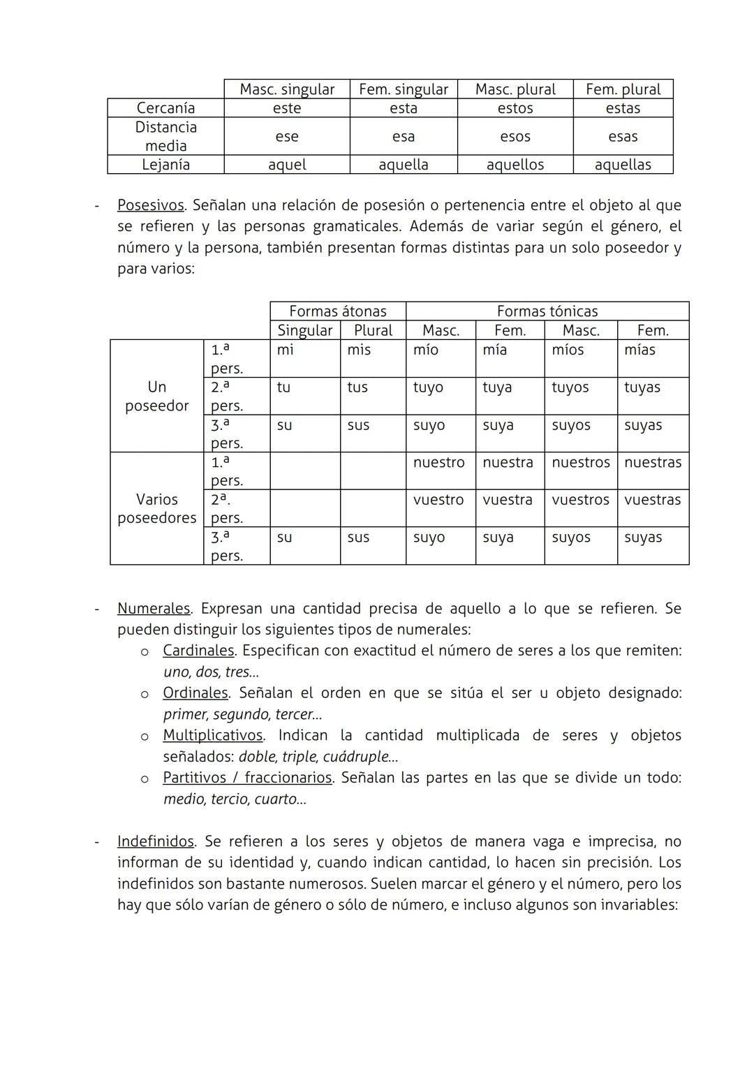 # LAS CATEGORÍAS GRAMATICALES
El sustantivo
Los sustantivos (también llamados nombres) son palabras con las que designamos y
clasificamos