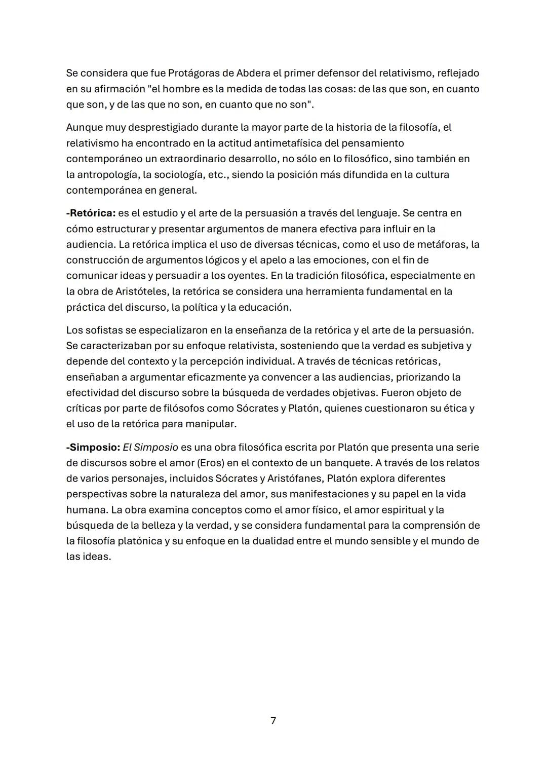 FILOSOFÍA: Vocabulario Tema 1
-Arjé/Arche: Elemento primordial del que está compuesta y/o del que deriva toda la
realidad material. Fue uti
