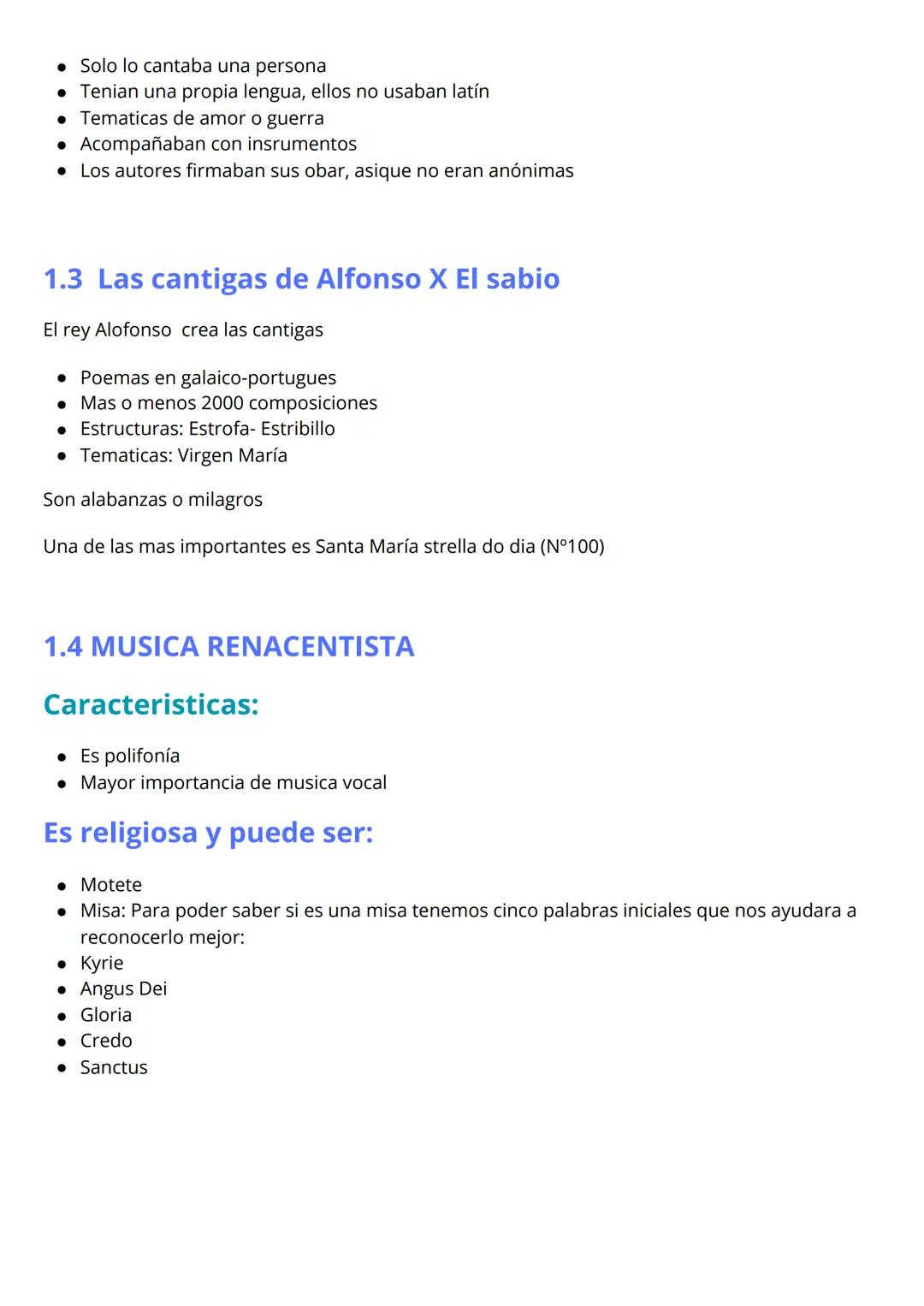 # APUNTES MÚSICA
3 ESO
EDAD MEDIA:
Es un largo periodo de tiempo (s.V hata XV) en los que predomina el canto gregoriano, la
musica profan