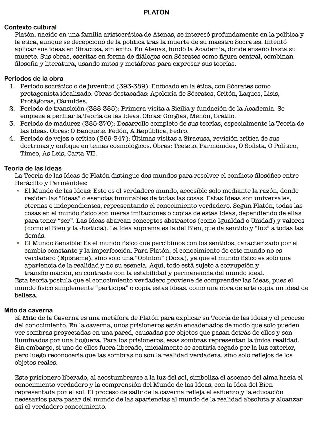 # TEORÍA
DE PLATÓN # PLATÓN
Contexto cultural
Platón, nacido en una familia aristocrática de Atenas, se interesó profundamente en la polí