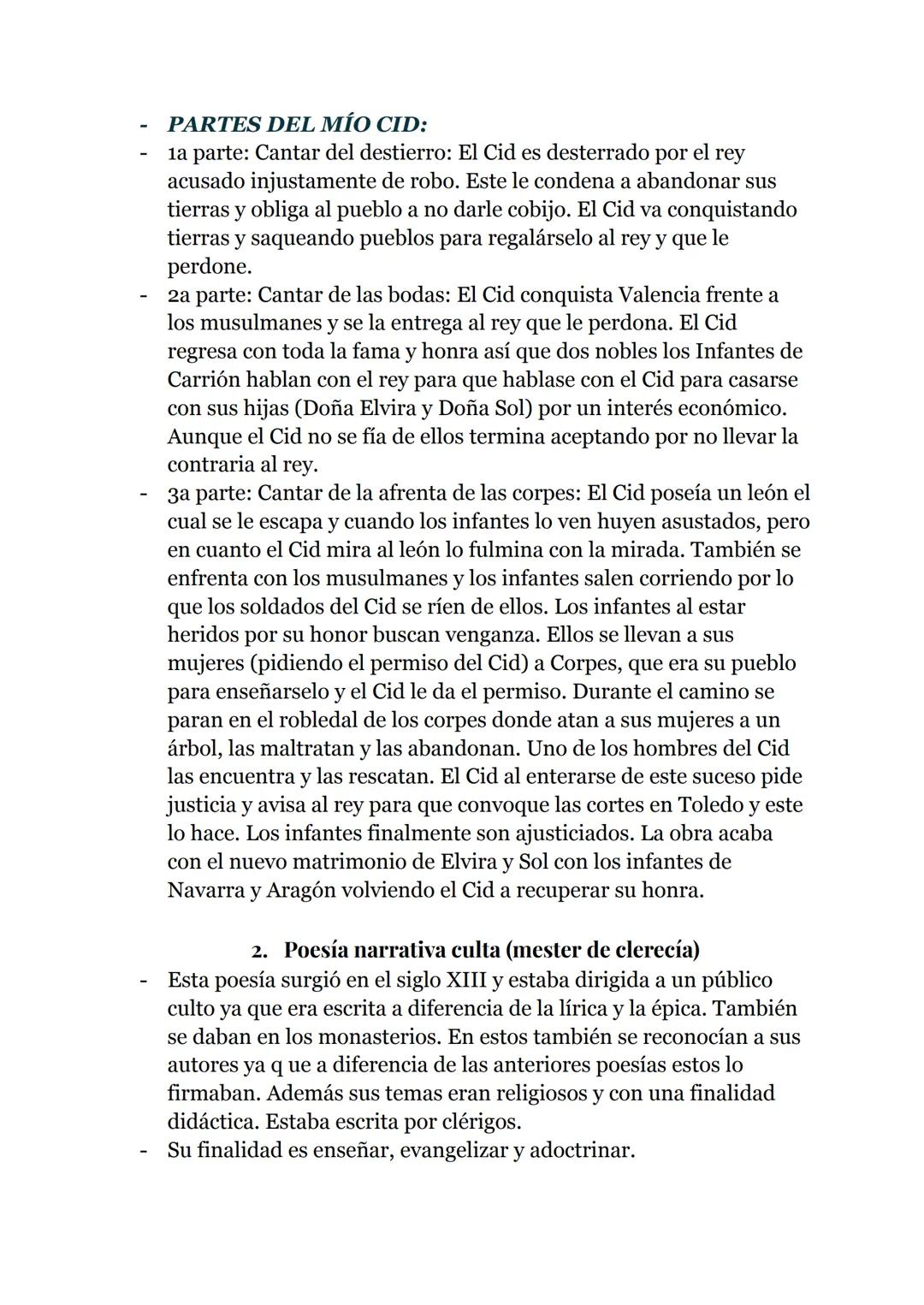 # Tema 1: Literatura Medieval
1. Poesía lírica y épica
- Poesía lírica: Esta poesía era característica por su rima, su
brevedad y expresa p