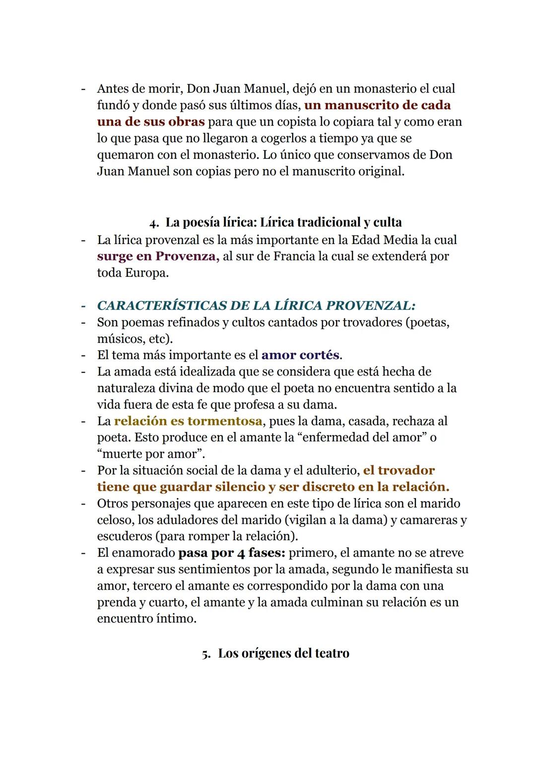 # Tema 1: Literatura Medieval
1. Poesía lírica y épica
- Poesía lírica: Esta poesía era característica por su rima, su
brevedad y expresa p