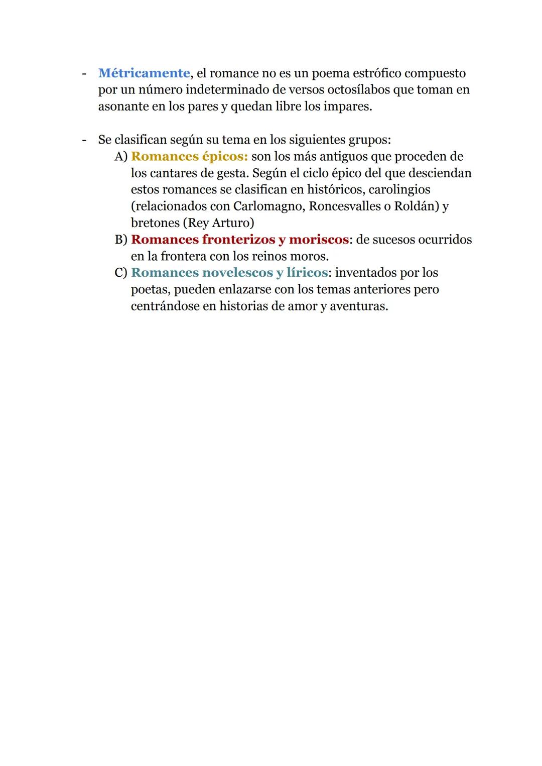 # Tema 1: Literatura Medieval
1. Poesía lírica y épica
- Poesía lírica: Esta poesía era característica por su rima, su
brevedad y expresa p