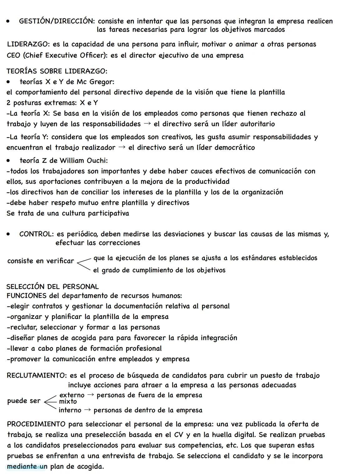 EMPRESAS - TEMA 3
ORGANIZACIÓN Y ORIENTACIÓN DE LA EMPRESA
Principales ÁREAS FUNCIONALES de la empresa:
• área comercial: 2 funciones
•