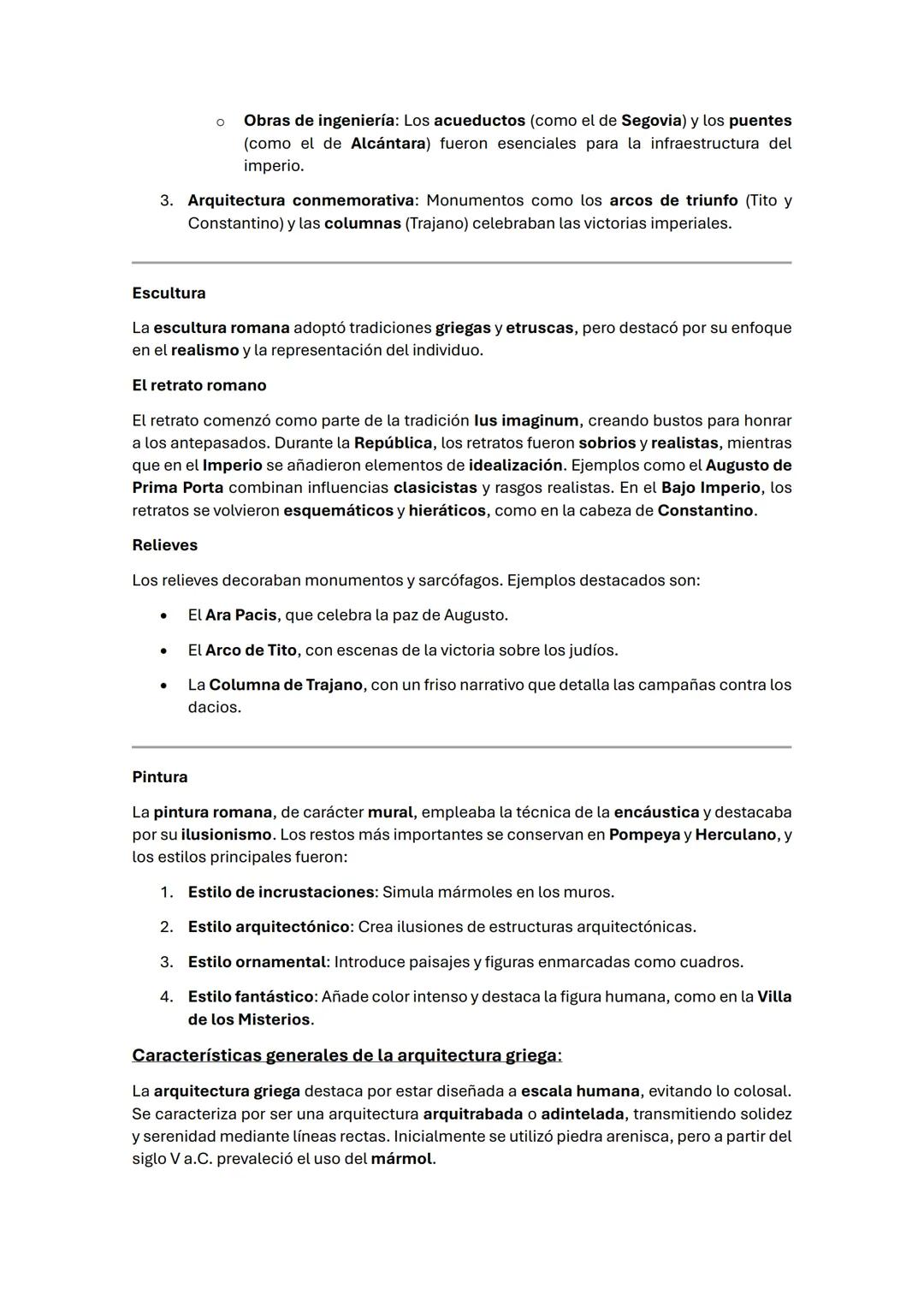 # CARACTERISTICAS DEL ARTE ROΜΑΝΟ
El arte romano se caracteriza por su sincretismo, una gran capacidad de asimilación de
influencias extern