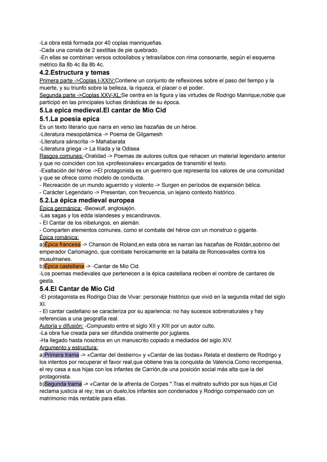 1.La edad media y su literatura
Período entre el año 476 hasta el año 1492.
Glosas emilianenses y Glosas silenses: -Primeros textos escritos