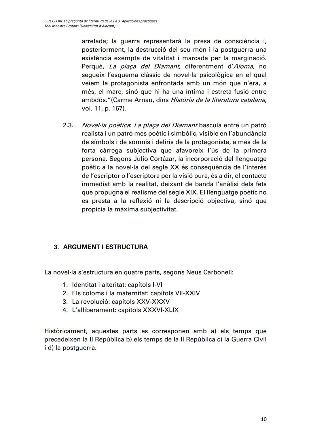 Curs CEFIRE La pregunta de literatura de la PAU. Aplicacions practiques
Toni Maestre Brotons (Universitat d'Alacant)
Mercè Rodoreda, La plaç