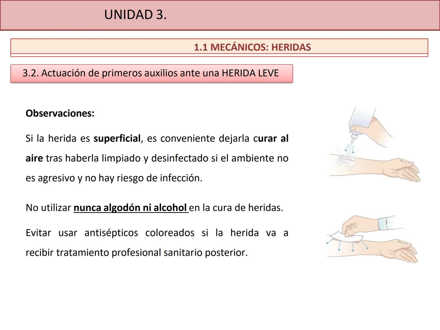 # UNIDAD 3.
LESIONES,
PATOLOGÍAS Y
TRAUMATISMOSOS UNIDAD 3.
Esquema de la unidad.
AGENTES FÍSICOS QUE CAUSAN ACCIDENTES
Mecánicos
1. He