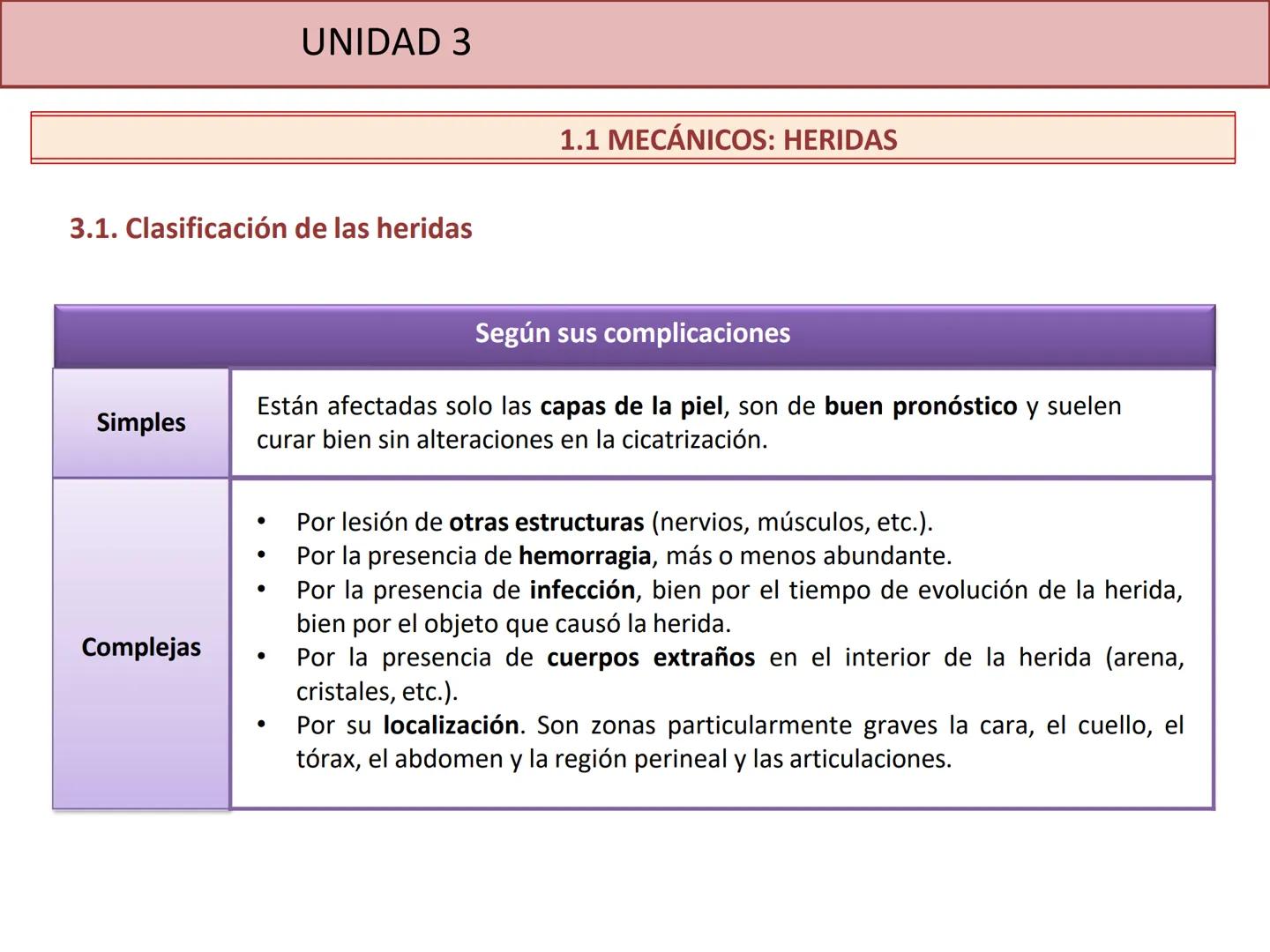 # UNIDAD 3.
LESIONES,
PATOLOGÍAS Y
TRAUMATISMOSOS UNIDAD 3.
Esquema de la unidad.
AGENTES FÍSICOS QUE CAUSAN ACCIDENTES
Mecánicos
1. He