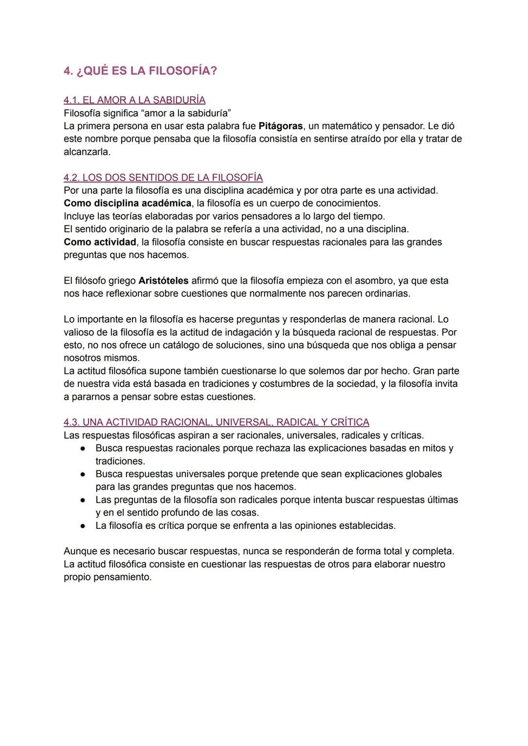 FILOSOFÍA EXAMEN 1
1. DEL MITO A LA RAZÓN
2. MITO Y RAZÓN
2.1. LOS MITOS TRATAN DE EXPLICAR LA REALIDAD.
Los seres humanos tenemos una gran