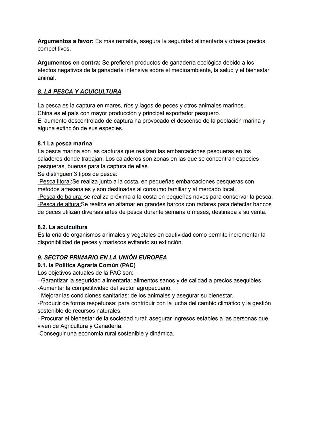 # 1.EL SECTOR PRIMARIO EN EL MUNDO
1.1 Actividades del sector primario.
El sector primario son las actividades que proporcionan recursos b