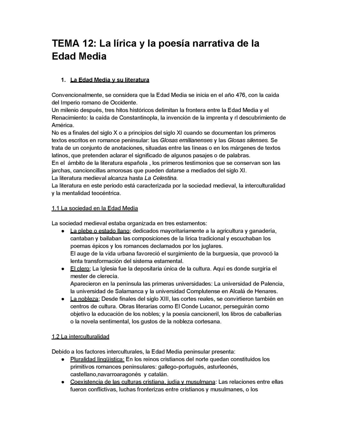 Literatura medieval castellana