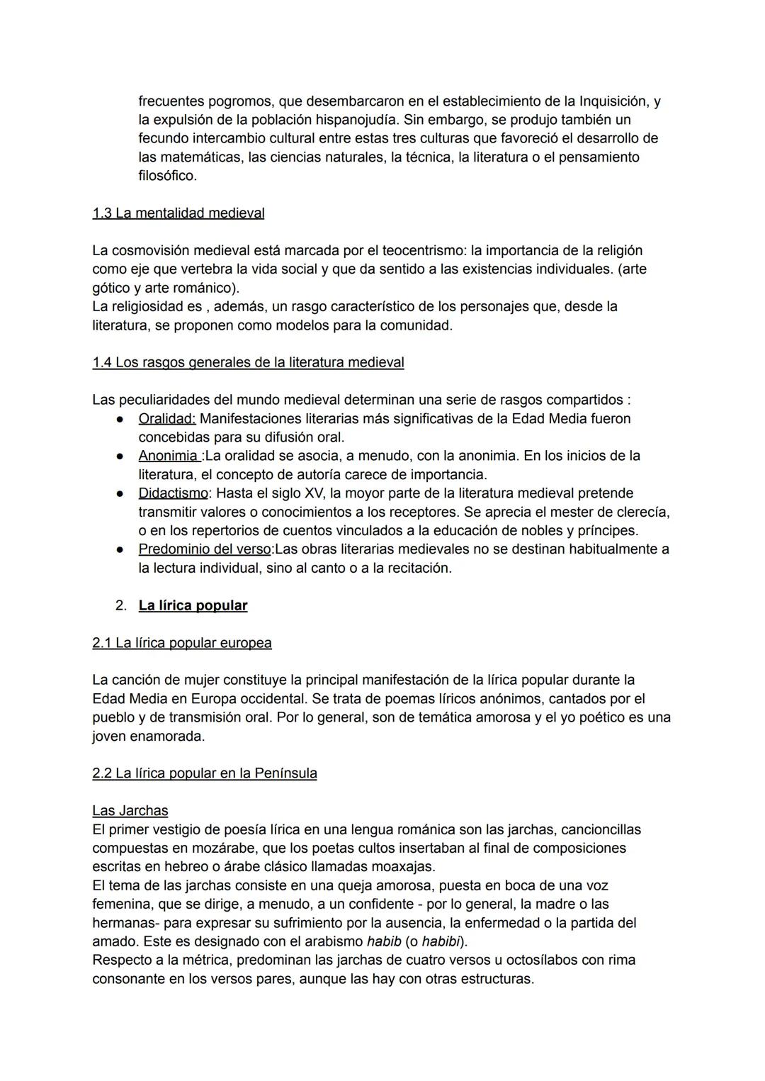TEMA 12: La lírica y la poesía narrativa de la
Edad Media
1. La Edad Media y su literatura
Convencionalmente, se considera que la Edad Media