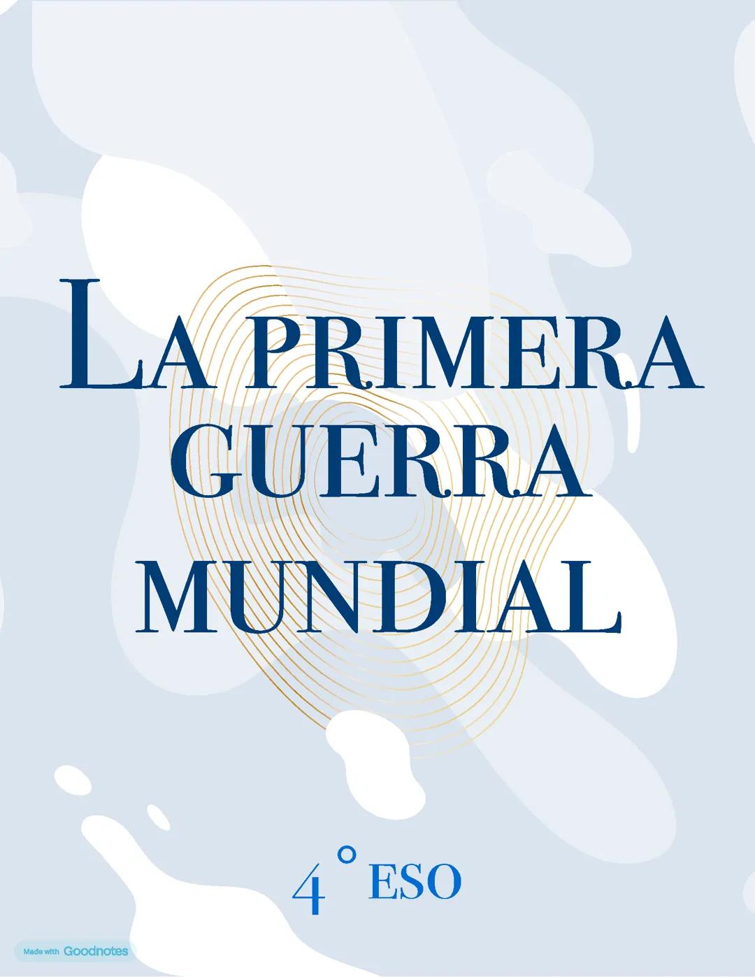 La 1ª guerra mundial