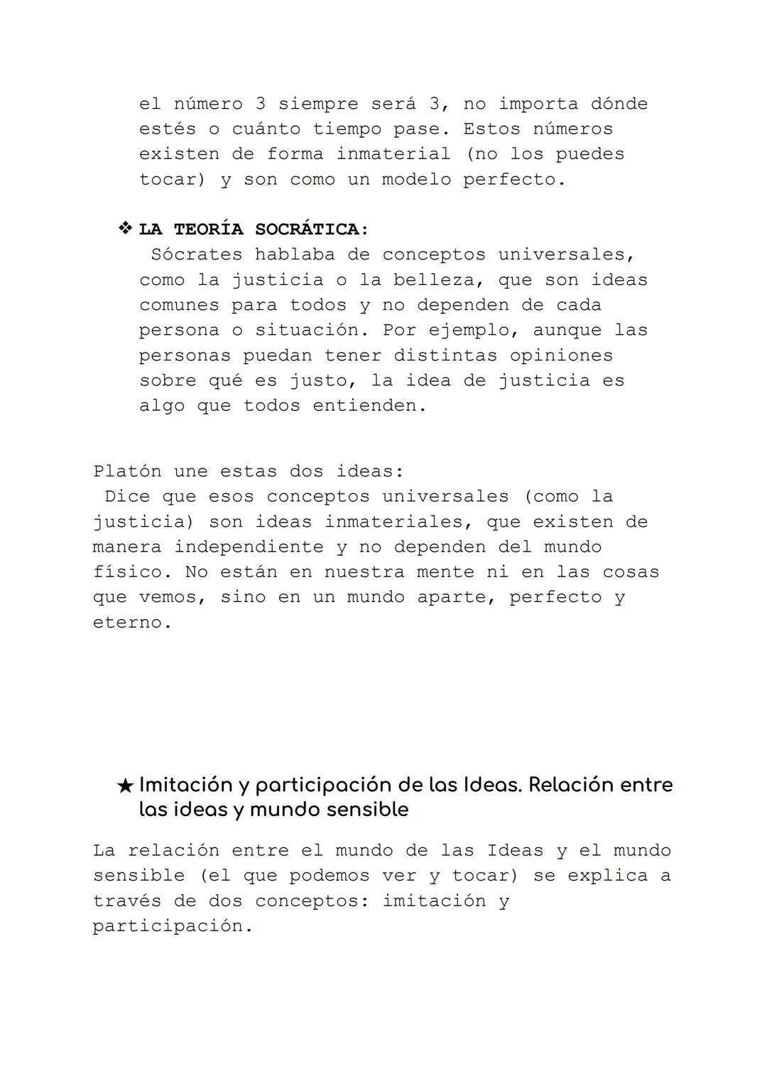 # TEMA 2: PLATón
★ Estructura de la realidad. Ideas y mundo físico:
Platón propone que existen dos realidades
diferentes:
* EL MUNDO DE