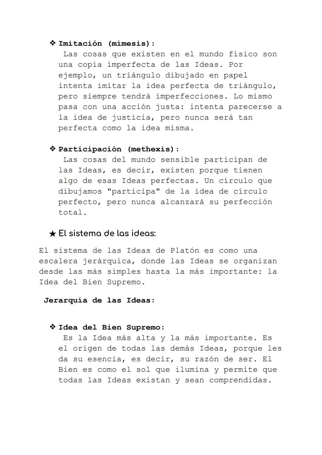 # TEMA 2: PLATón
★ Estructura de la realidad. Ideas y mundo físico:
Platón propone que existen dos realidades
diferentes:
* EL MUNDO DE