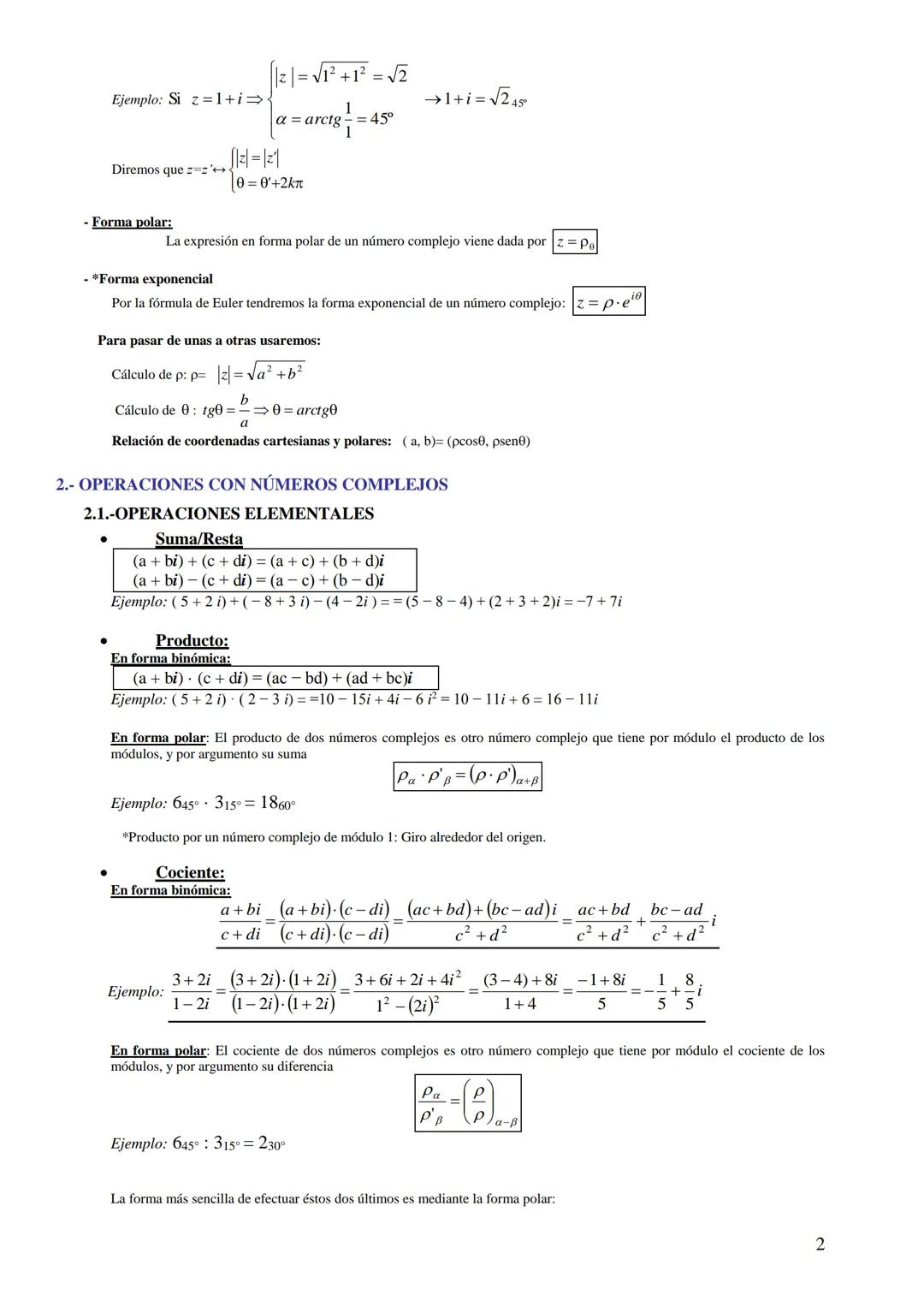NÚMEROS COMPLEJOS
1.- NÚMEROS COMPLEJOS
1.1. NECESIDAD DE AMPLIAR R. UNIDAD IMAGINARIA
Ecuaciones aparentemente tan sencillas como x²+1=0, n