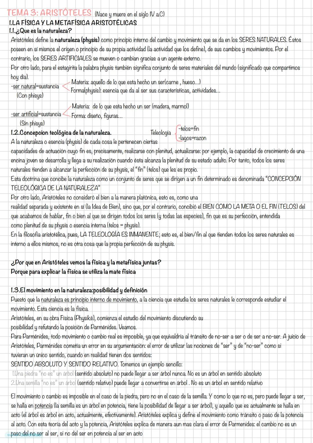 FILOSOFIA.
TEMA 2: PLATÓN (Nace en el V y muere en el IV antes de cristo)
Platón y Aristóteles (parte b)
Para Platón la realidad se divide e