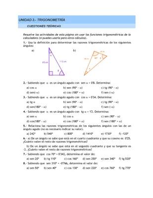 Know Ejercicios de trigonometria con soluciones. thumbnail