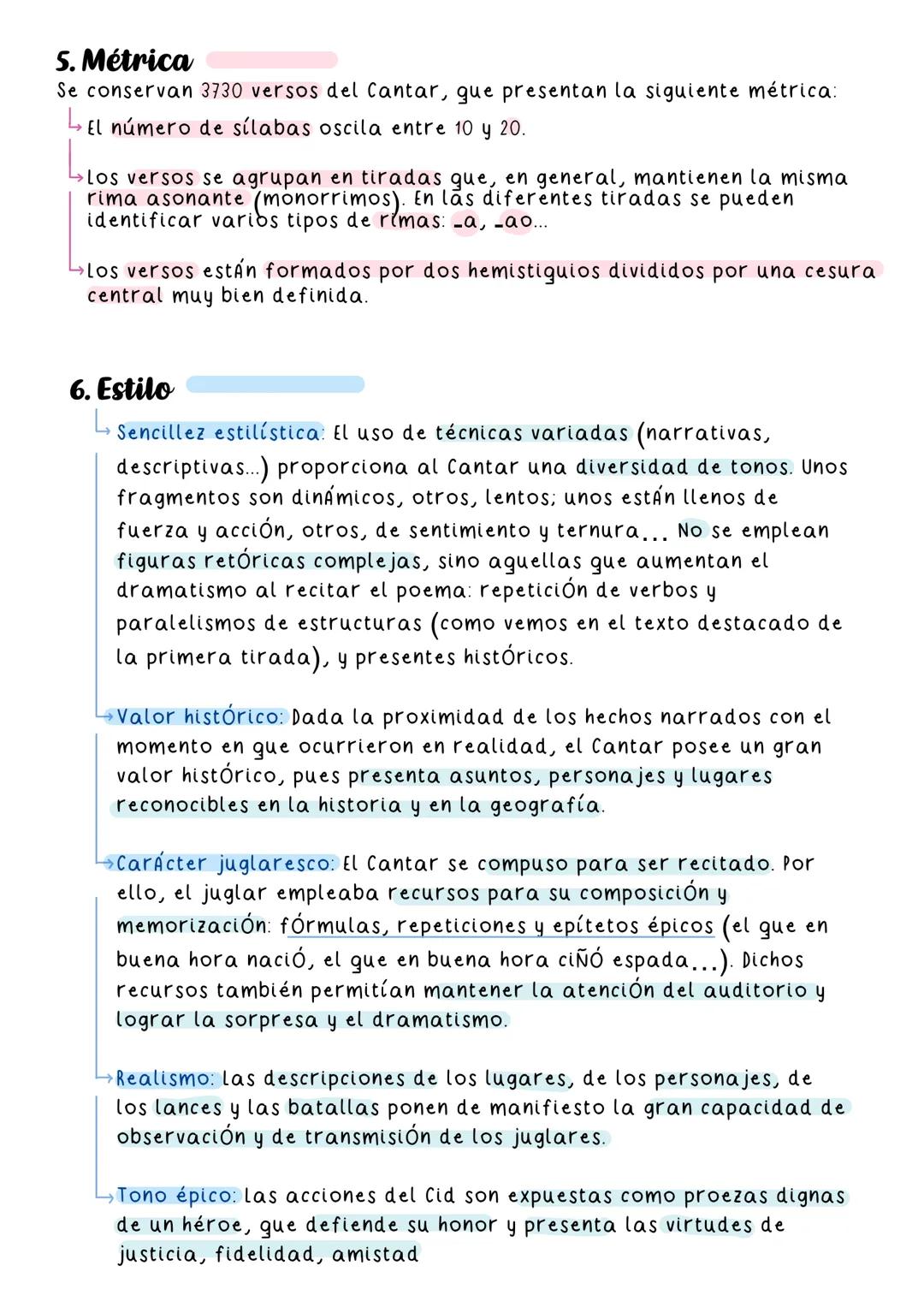 El cantar
de Mio Cid
La épica castellana ÍNDICE
1. El cantar de Mio Cid
2. Autoría y fecha de composición
3. Temas
4.
Estructura
5. Métrica