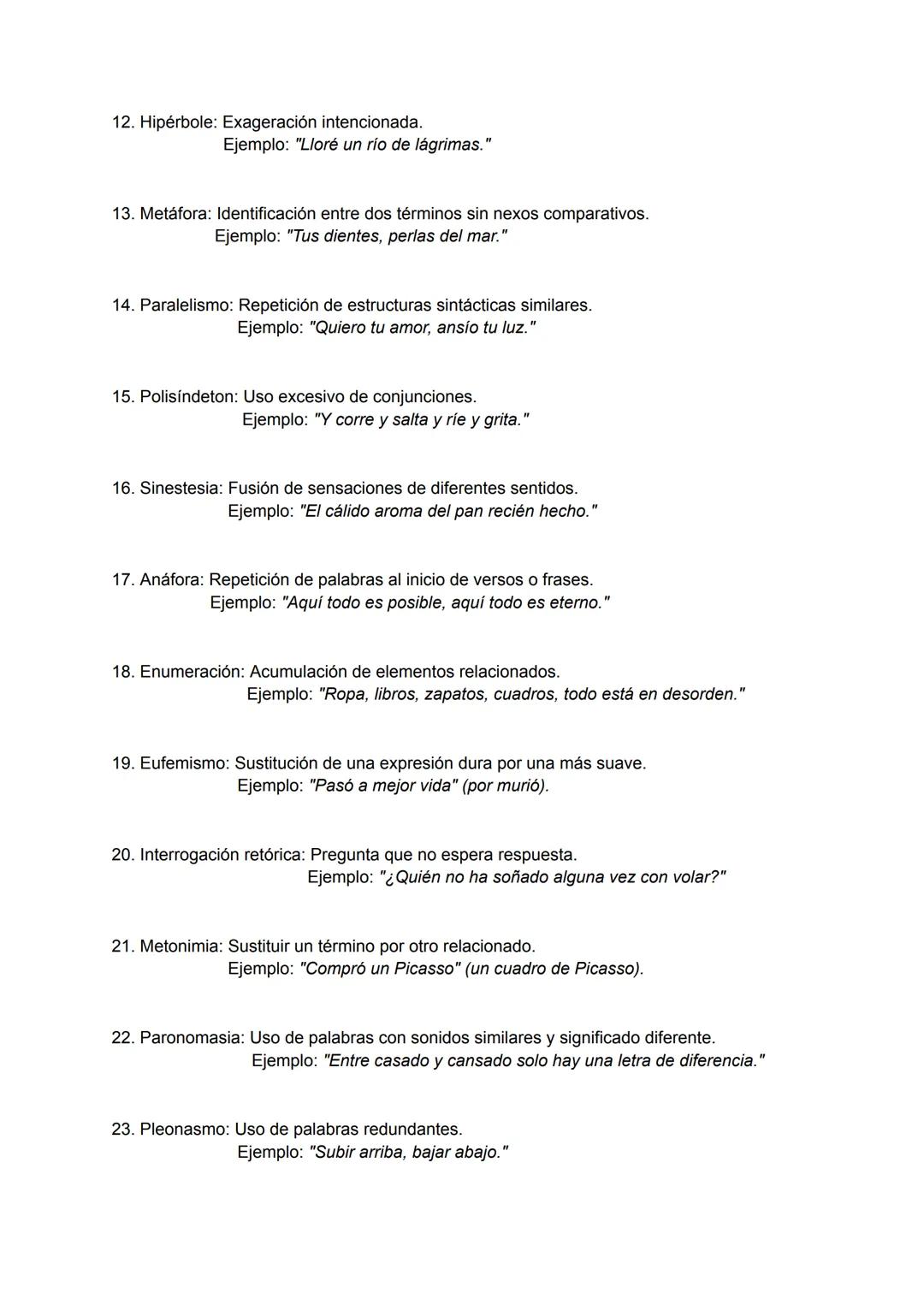 # FIGURAS RETÓRICAS
1. Aliteración: Repetición de sonidos similares.
Ejemplo: "Con el ala aleve del leve abanico."
2. Apóstrofe: Invocació