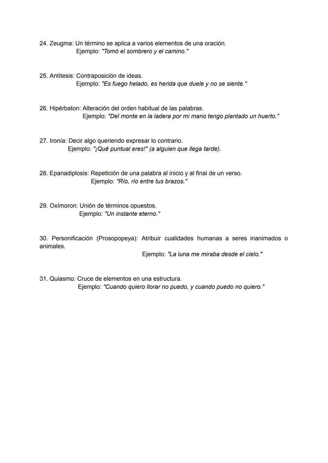 # FIGURAS RETÓRICAS
1. Aliteración: Repetición de sonidos similares.
Ejemplo: "Con el ala aleve del leve abanico."
2. Apóstrofe: Invocació