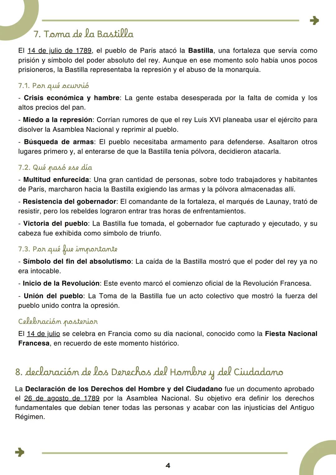 # La Revolución Francesa (1789-1799)
RESUMEN
causas
1. Desigualdad social: La sociedad estaba dividida en tres estamentos (clero, noblez