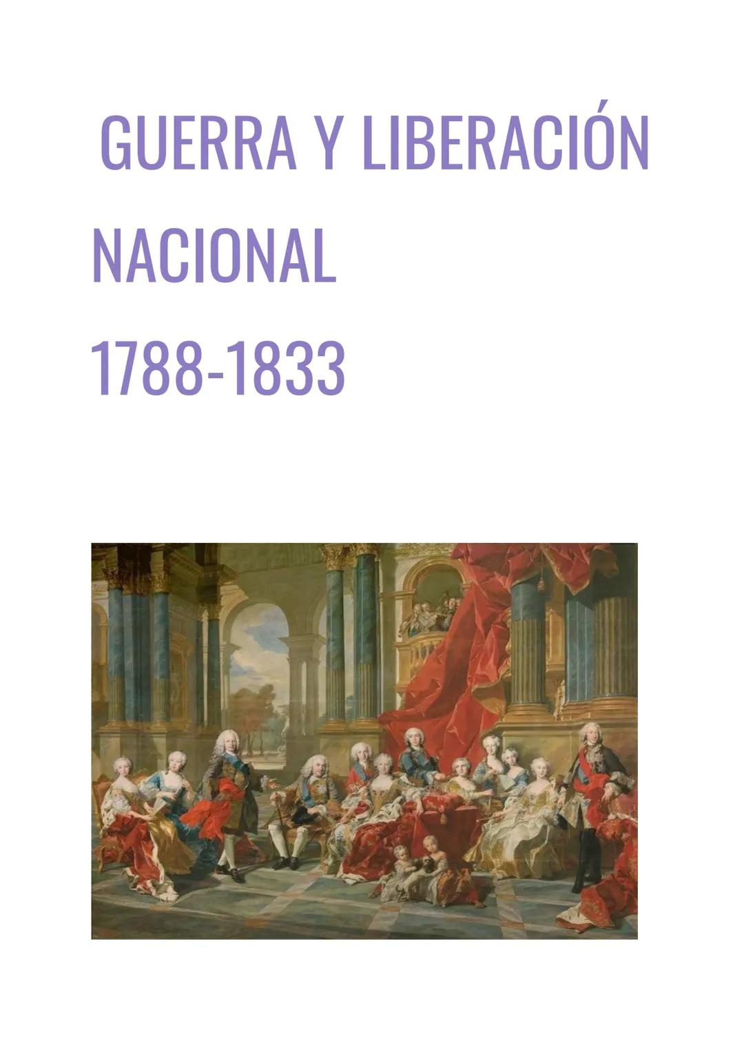 GUERRA Y LIBERACIÓN
NACIONAL
1788-1833 1.EL REINADO DE CARLOS IV
1.1El temor a la expansión revolucionaria
ΕΙ
rey Carlos IV accedió al trono