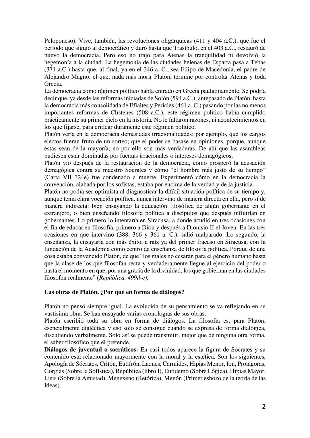 # TEMA 3: PLATÓN, LA FILOSOFÍA ACADÉMICA
INTRODUCCIÓN
Contexto: rasgos biográficos y situación política de Atenas
Las obras de Platón.
Ante