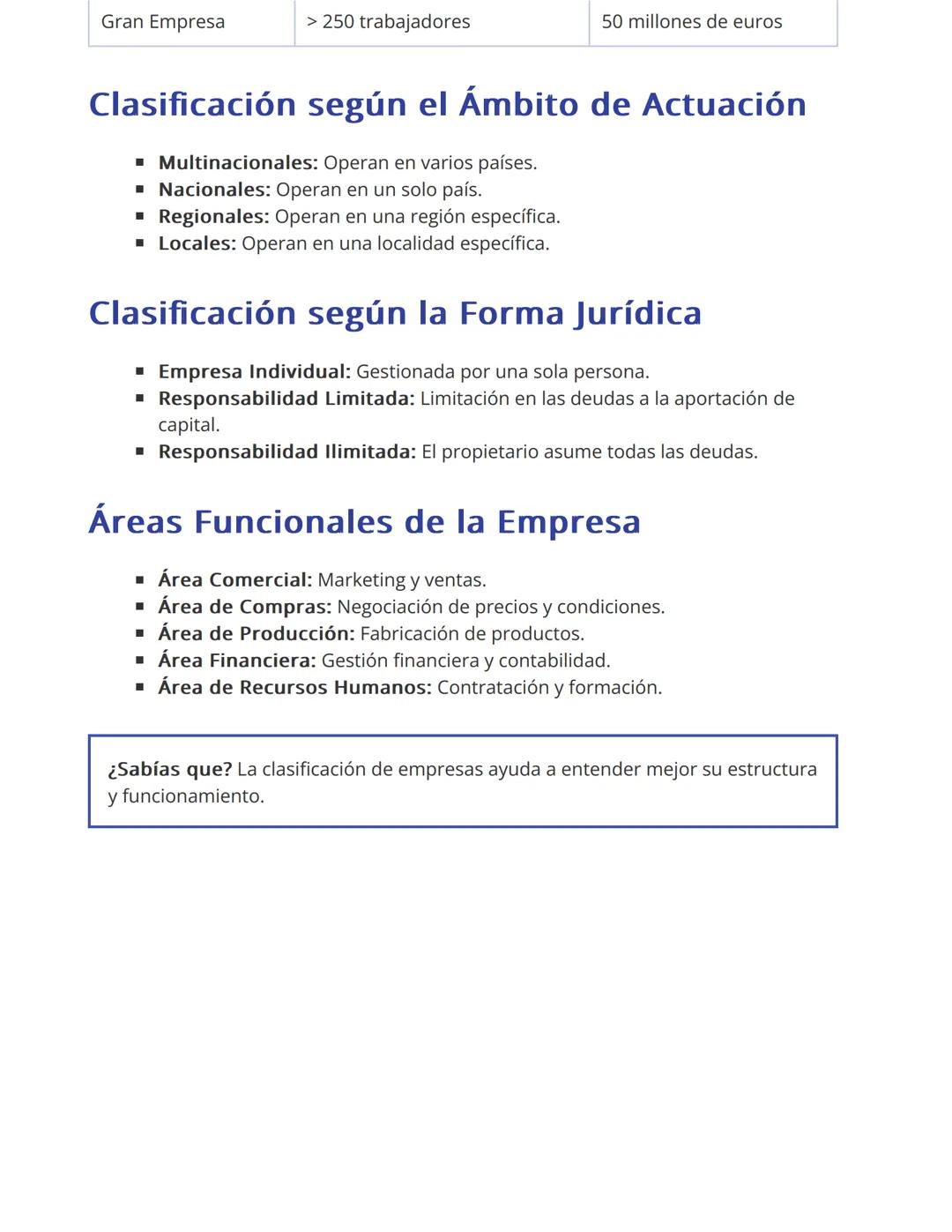 # Tipos de Empresas
Clasificación y Áreas Funcionales
## Clasificación según la Propiedad de los
## Bienes
Las empresas se pueden clasific